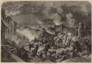 Vernietiging van de Europese fabrieken in Kanton
