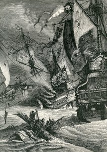 Vernietiging van de Spaanse Armada, 1865 door English School