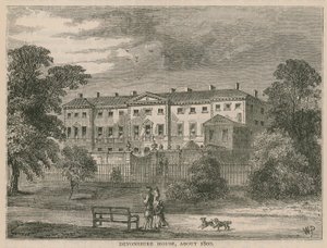 Devonshire House, Londen, rond 1800 door English School