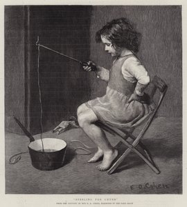 Dibbling voor Chubb (gravure) door English School