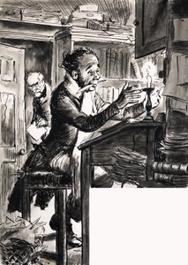 Klerk uit de tijd van Dickens