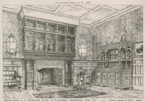 Eetkamer op 6 Grosvenor Place voor H Campbell-Bannerman, MP door English School