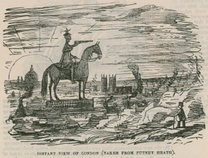 Verre uitzicht op Londen (genomen vanaf Putney Heath)