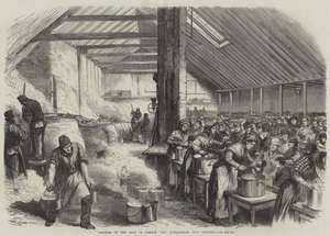 Nood in het oosten van Londen, de Spitalfields soepkeuken