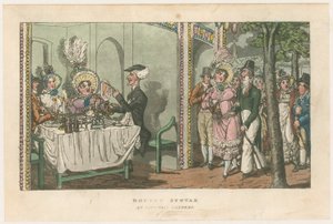 Doctor Syntax in Vauxhall Gardens door English School
