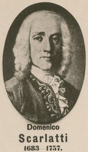 Domenico Scarlatti (gravure) door English School