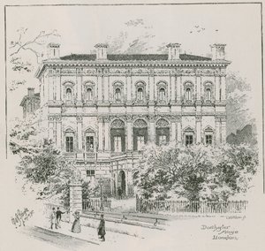 Dorchester House, Park Lane, Londen, de residentie van Shahzada Nasrullah Khan