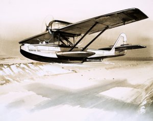 Dornier Wal, tweemotorige Duitse vliegende boot door English School