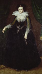 Dorothy Huddleston (geboren Dormer), c.1610-15 door English School