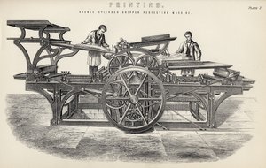 Dubbele cilinder grijper perfectiemachine, uit De Nationale Encyclopedie, uitgegeven door William Mackenzie, Londen, eind 19e eeuw door English School