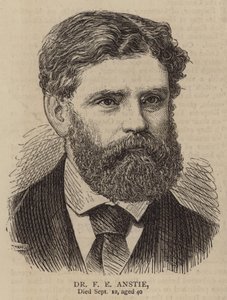 Dr. F E Anstie (gravure) door English School