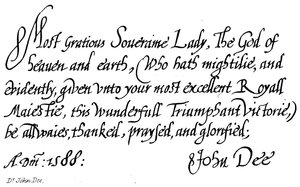 Dr John Dee door English School