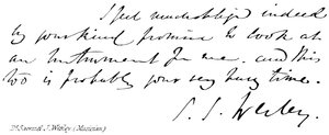 Dr Samuel J Wesley, (muzikant) door English School