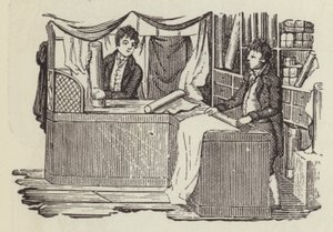 Linnenwinkel (gravure) door English School