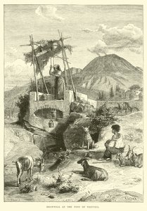 Put aan de voet van Vesuvius