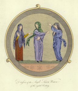 Kleding van de Angelsaksische vrouwen van de 8e eeuw