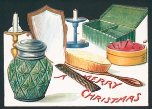 Inhoud van Kaptafel, Kerstkaart door English School