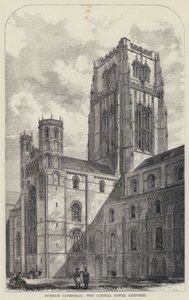 Durham Kathedraal, de Centrale Toren Hersteld (gravure) door English School