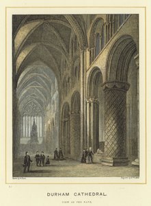 Durham Kathedraal, zicht op het schip