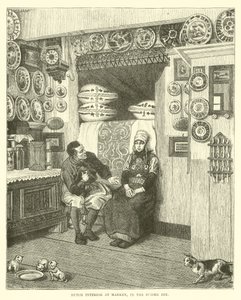 Nederlands interieur op Marken, in de Zuiderzee door English School