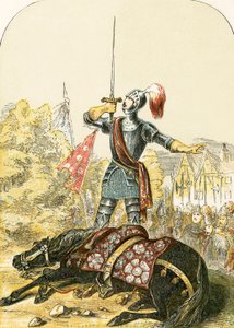 Eed van de Graaf van Warwick op zijn Zwaard na het Steken van zijn Paard door English School