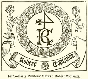 Vroege drukkersmerken: Robert Coplande