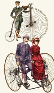 Vroege fietsen montage