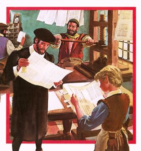 Vroege drukpers door English School