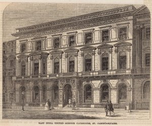 East India United Service Clubhuis, St Jamess Square door English School