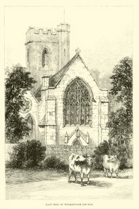 Oostkant van Folkestone Kerk door English School