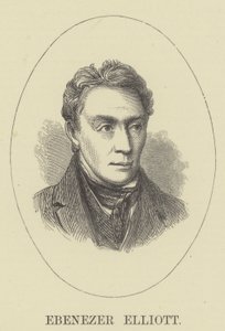 Ebenezer Elliott (gravure) door English School