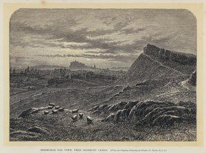 Edinburgh Oude Stad, vanaf Salisbury Craigs