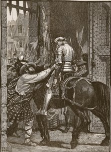 Edinburgh na Flodden, illustratie uit Cassells Geïllustreerde Geschiedenis van Engeland door English School