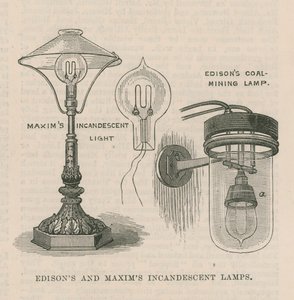 Edison en Maxims gloeilampen