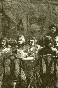 Edmund Burke bij de Literary Club door English School