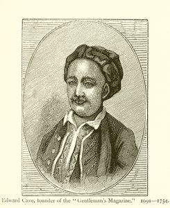 Edward Cave, oprichter van het Gentlemans Magazine