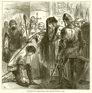 Edward III ridders de Zwarte Prins, 1546 door English School