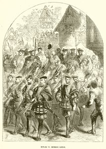 Edward VI die Londen binnenkomt