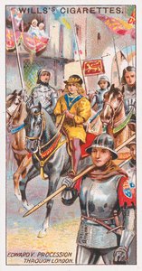 Edward V processie door Londen