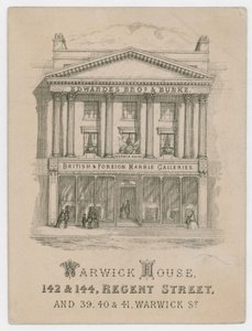 Edwardes Brothers & Burke, handelskaart door English School