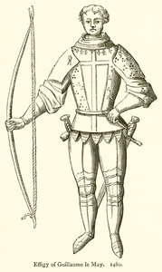 Beeld van Guillaume le May. 1480