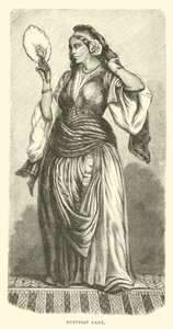 Egyptische dame door English School