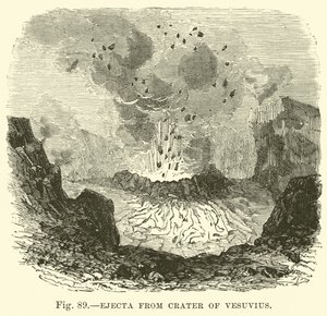 Ejecta uit de krater van de Vesuvius door English School
