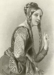 Eleonor van Aquitanië, koningin van koning Hendrik II door English School