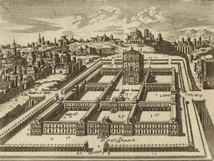 Opstand van de Tempel van Jeruzalem zoals gebouwd door Herodes