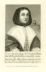 Elizabeth Cromwell, vrouw van Oliver Cromwell, illustratie uit A Biographical History of England door J. Granger