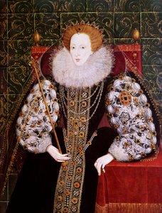 Elizabeth I, circa 1590 door English School