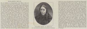 Elizabeth Mouat, van Shetland, die naar Noorwegen werd geblazen in de Smack Columbine (gravure) door English School