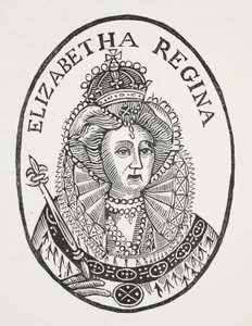 Elizabeth Regina, illustratie uit Chap-books van de achttiende eeuw door John Ashton, uitgegeven 1882 door English School