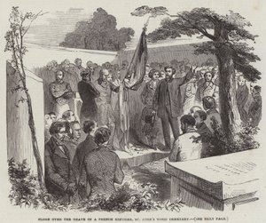 Eloge over het graf van een Franse vluchteling, St John